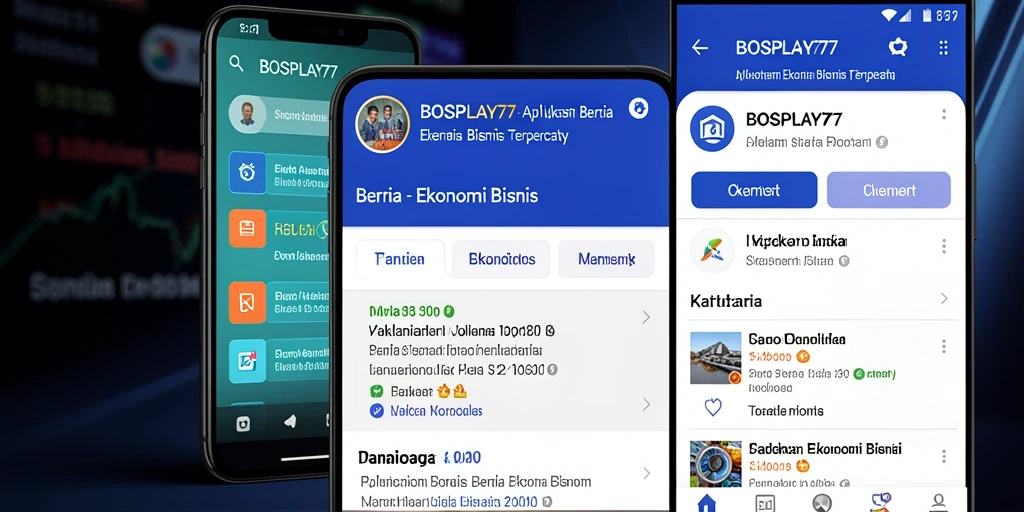 Antarmuka BOSPLAY77 dengan berita ekonomi terkini.