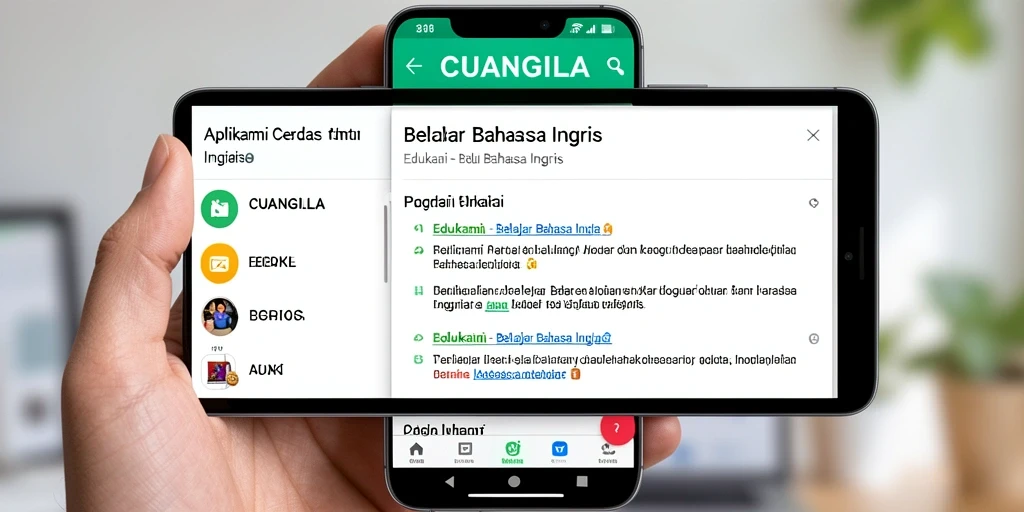 Screenshot CUANGILA menampilkan antarmuka aplikasi yang interaktif dan user-friendly.