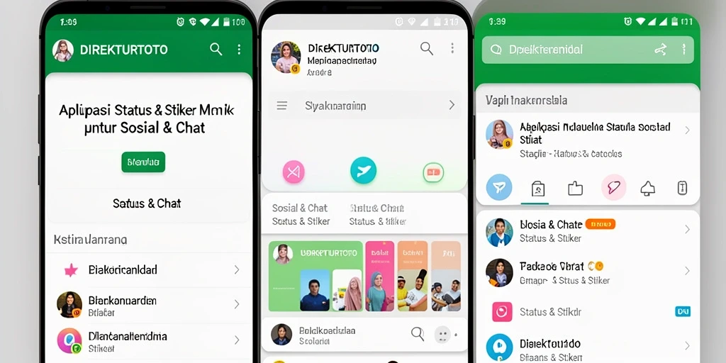 Antarmuka aplikasi DIREKTURTOTO yang menarik dan mudah digunakan.