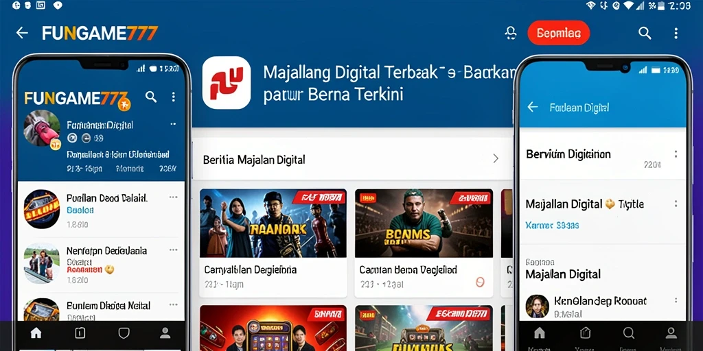 Antarmuka aplikasi FUNGAME777 yang menarik dan fungsional.