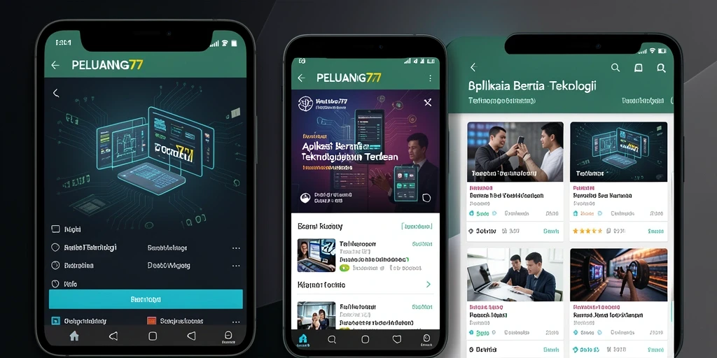 Tampilan antarmuka PELUANG77 yang modern dan informatif.