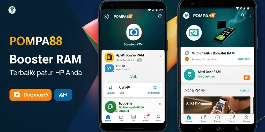 Tampilan antarmuka aplikasi POMPA88 yang sederhana dan intuitif.