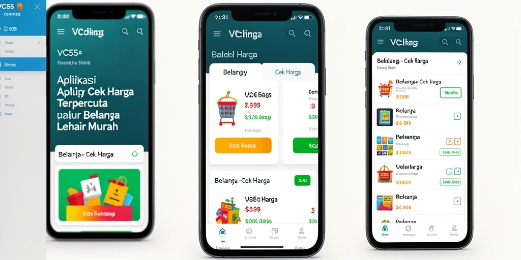 Tampilan antarmuka VC55 yang user-friendly untuk cek harga.