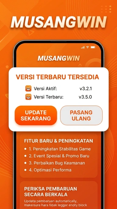 Tampilan riwayat versi musangwin